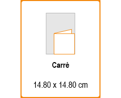 Dépliant 14.8 x 14.8 cm 6...