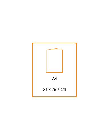 Dépliant A4 fermé - vertical 4 pages