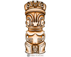 STICKERS TIKI - 6x13cm -...